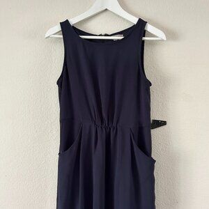 Comfortable Very Dark Navy Blue Business Casual Dress